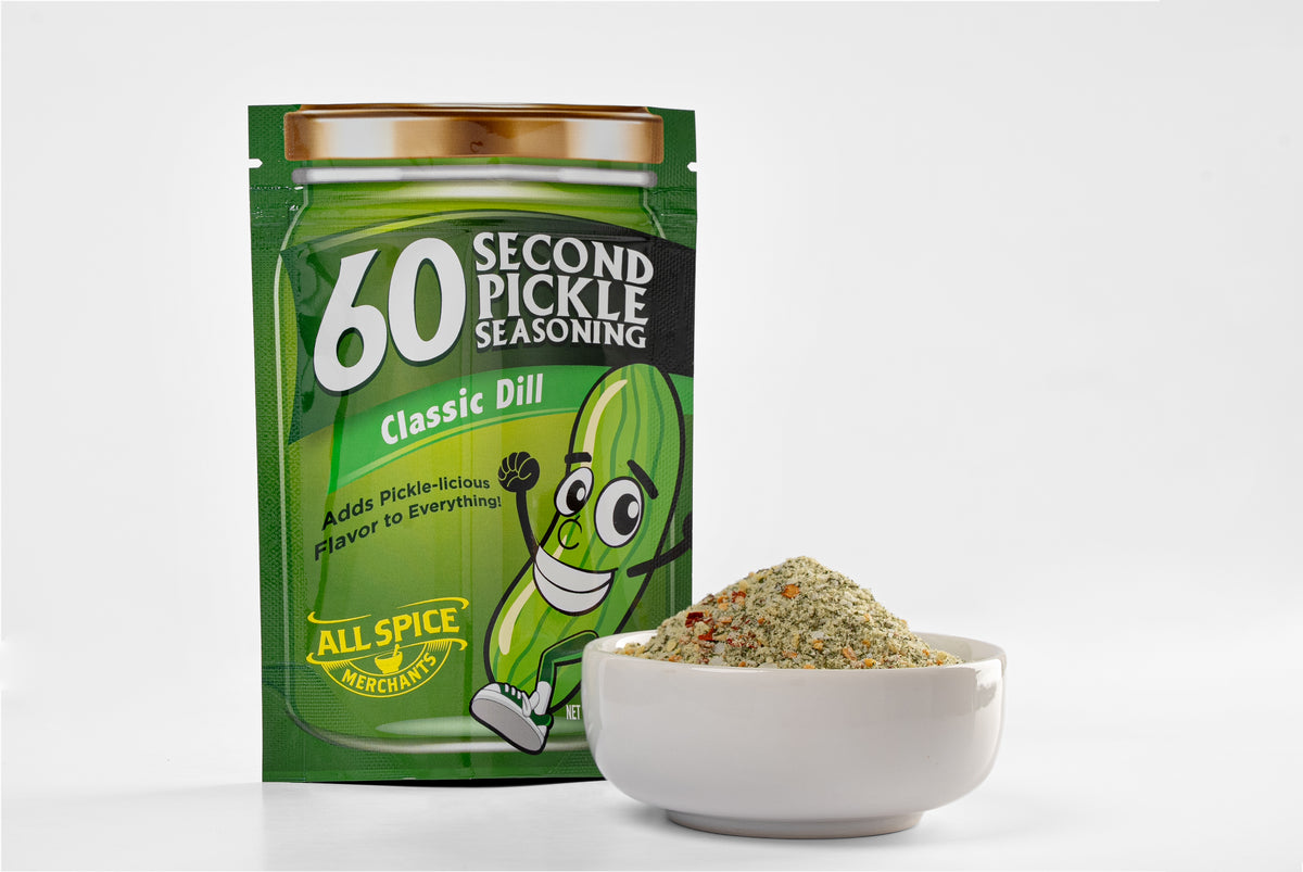 Classic Dill pickle-flavor seasoning blend in a packet