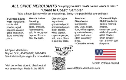 Coast to Coast Sampler