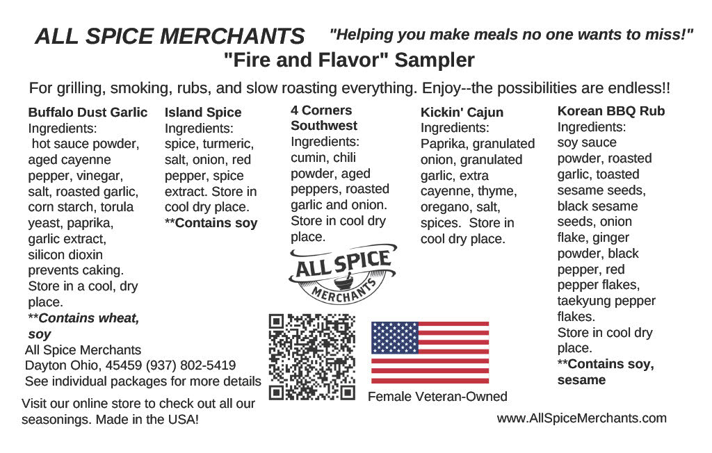 Fire and Flavor Sampler Gift Box