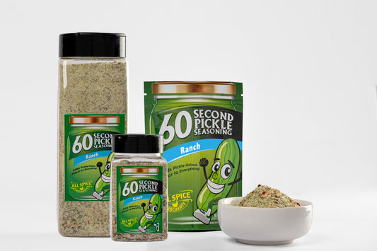 Ranch pickle-flavor seasoning blend for snacks and fries